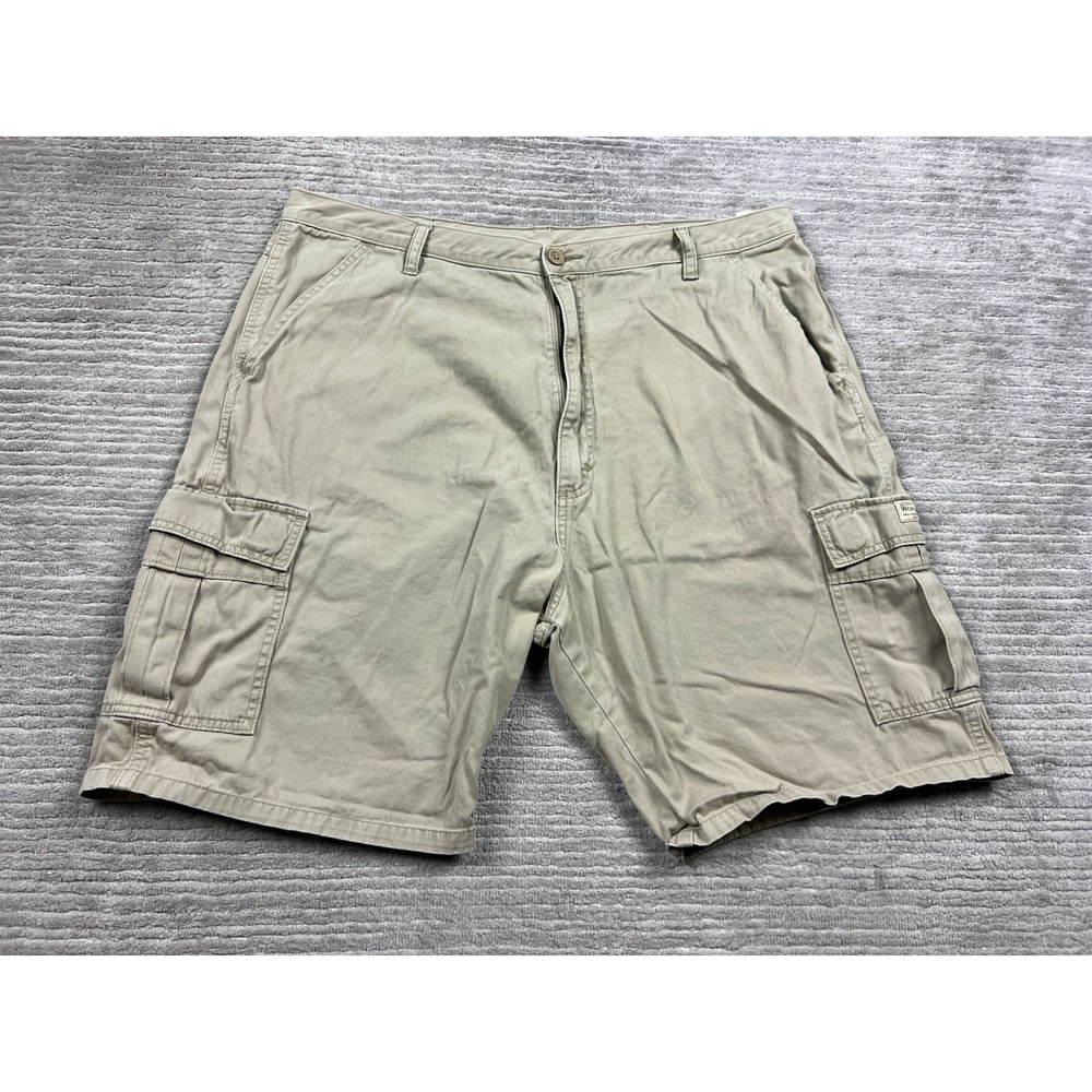 Wrangler Jean Cargo‎ Shorts Mens 40 Beige Outdoor Workwear 100% Cotton